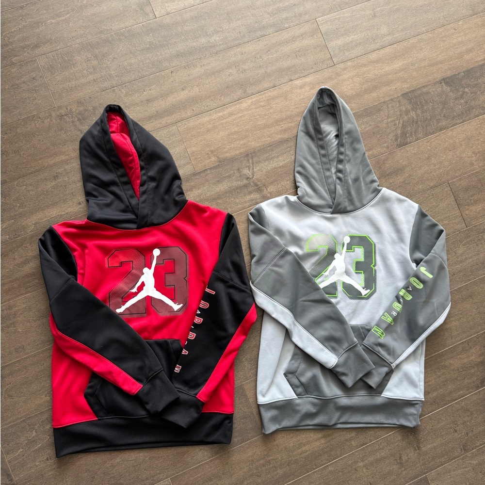 Michael Jordan Jumpman 23 Hoodie Sweatshirts, size Youth Medium 10-12, lot of 2